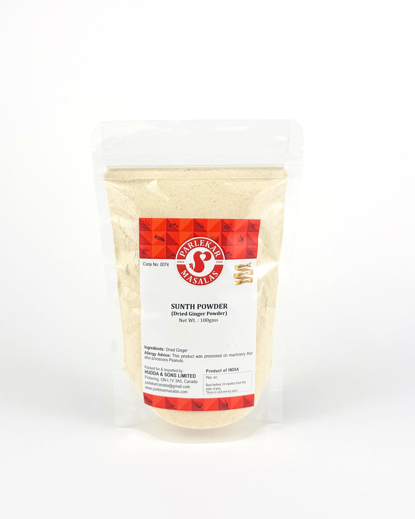 Sunth Powder (Dried Ginger Powder)