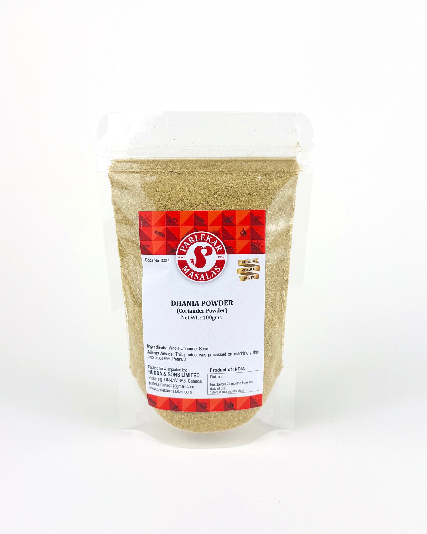Dhania Powder (Coriander Seeds Powder)