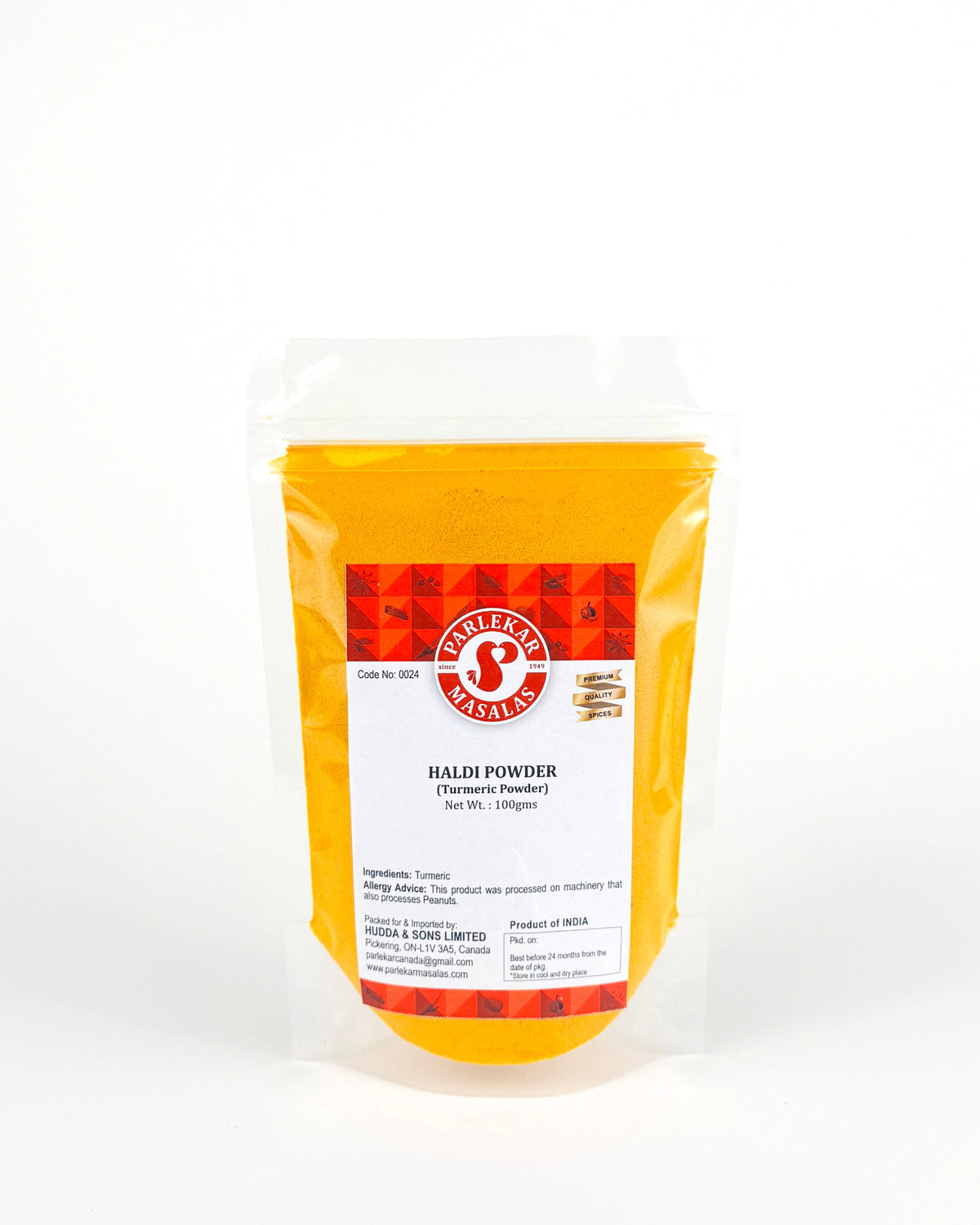 Halkund Powder Haldi Powder (Turmeric Powder) – Parlekar Masalas